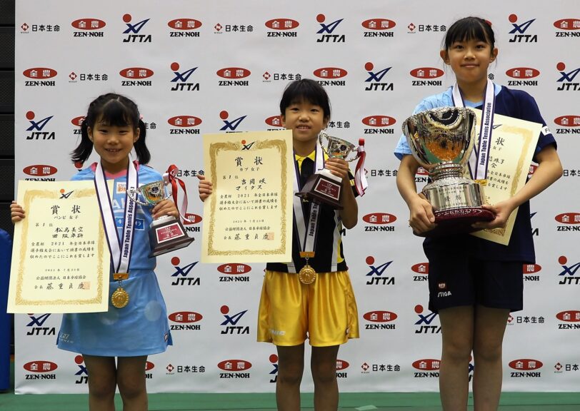 左から松島 美空選手、吉岡 咲選手、香取 悠珠子選手