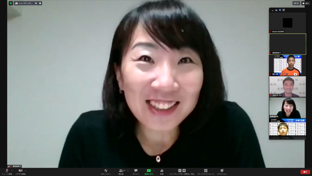 オリンピアン講話の様子【JTTA】