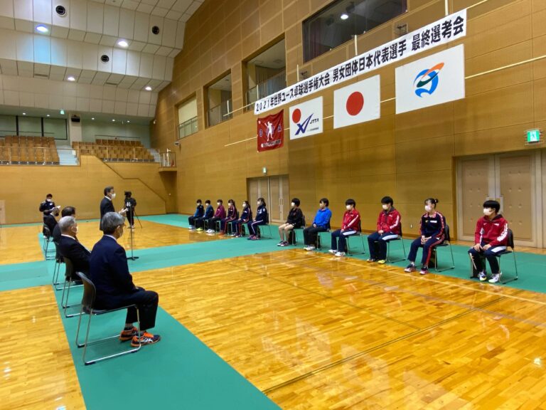 世界ユース選手権大会最終選考合宿開会式の様子【JTTA】