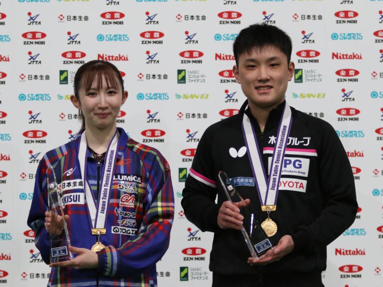張本智和・早田ひな組が初優勝