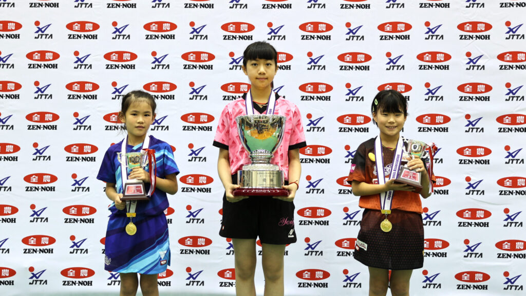 小学生以下女子の各種目優勝者【JTTA】