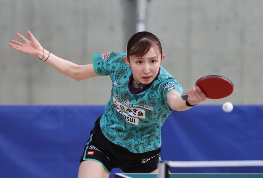 3連覇に向け順当に勝ち上がる早田ひな(日本生命)