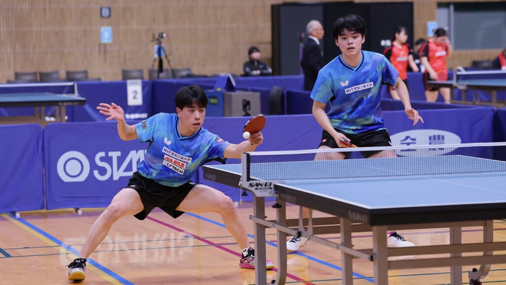 6回戦へ駒を進めた篠塚大登・谷垣佑真組（愛知工業大）